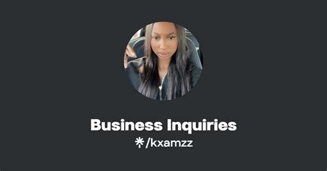 Business Inquiries Instagram TikTok Linktree