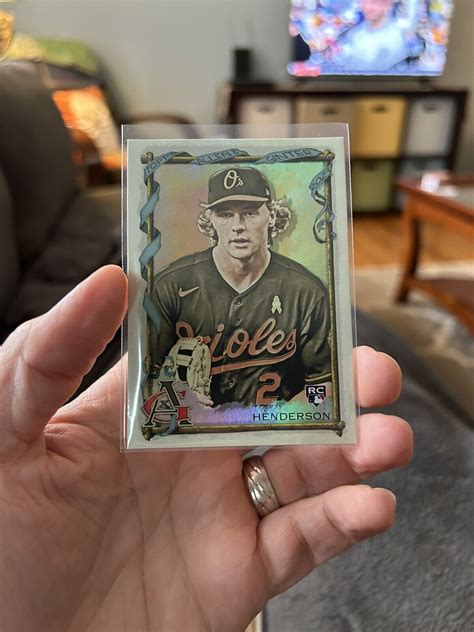 Topps Allen Ginter Gunnar Henderson Rc Hot Box Variation