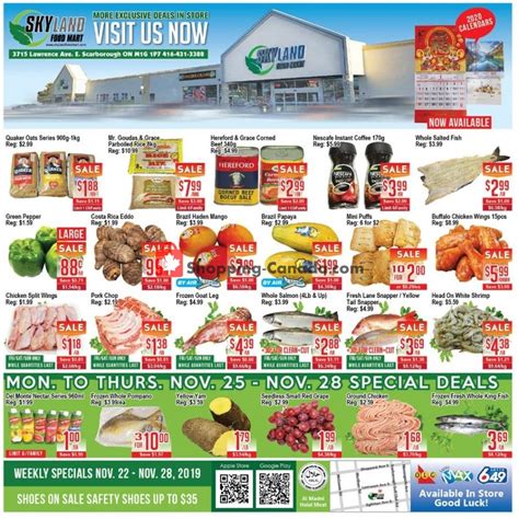 Skyland Food Mart Canada Flyer Special Offer November 22