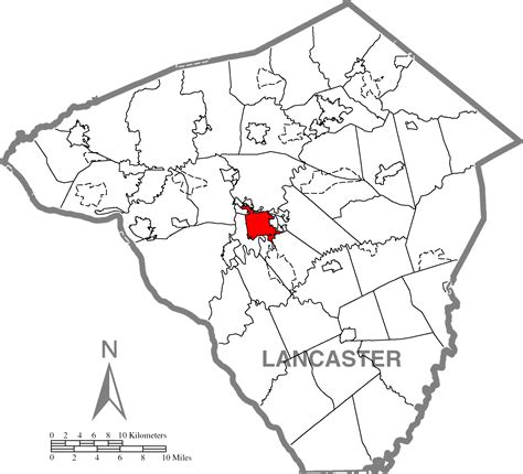 Image: Lancaster, Lancaster County Highlighted