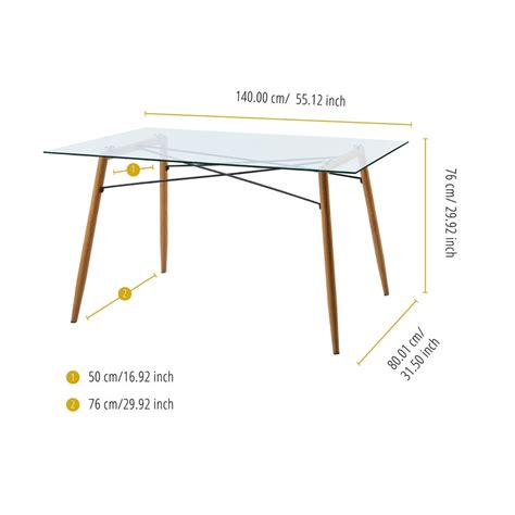 Minimalist Wooden Dining Table Designs With Glass Top Foter