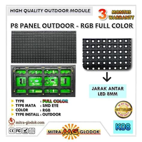 Panel Modul P8 SMD Outdoor Full Color RGB