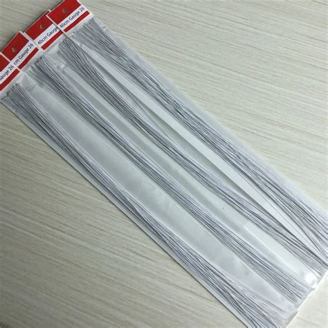 Chinese Factory 40cm Paper Wrapped Covered Floral Flower Stem Wire