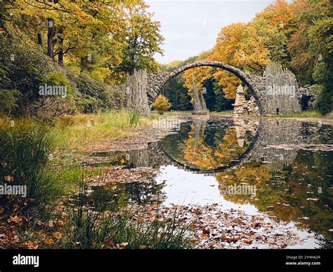 rakotzbrucke devils bridge  res stock photography  images alamy