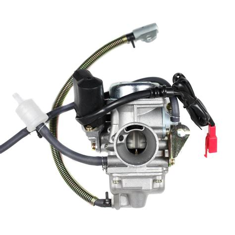 Carburetor Pd24j 24mm With Spring Drain Line Gy6 150cc Scooters