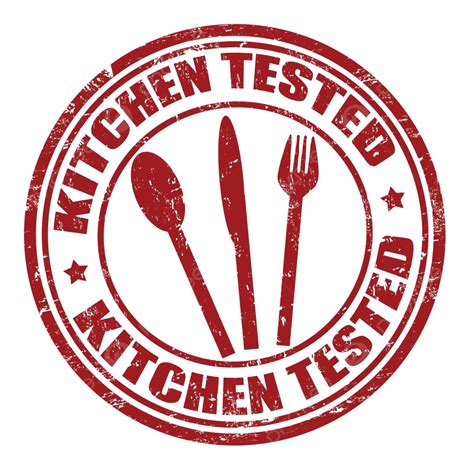 Kitchen Tested Stamp Sign Tested Design Vector Sign Tested Design