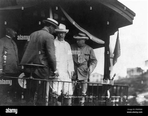 ROOSEVELT: PANAMA CANAL. /nPresident Theodore Roosevelt in the Panama ...