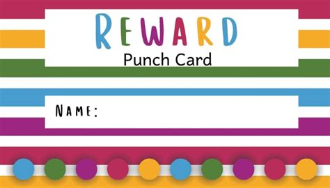 FREE Reward Punch Cards for Kids | Healing Home