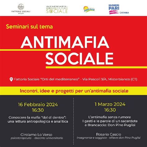 Antimafia Sociale Seminario 2024 AIAB Sicilia