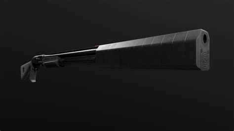 D Model Silencerco Salvo Gauge Shotgun Suppressor Vr Ar Low