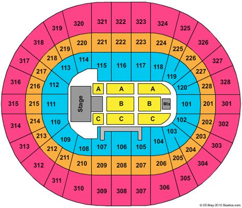 Ottawa Seating Chart A Visual Reference Of Charts Chart Master