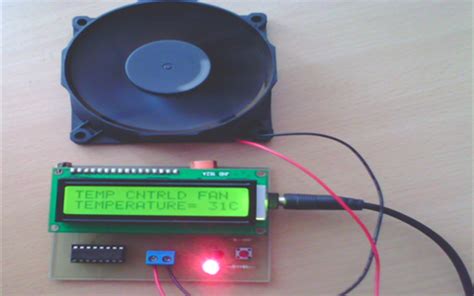 Temperature Controlled Fan using 8051 Microcontroller