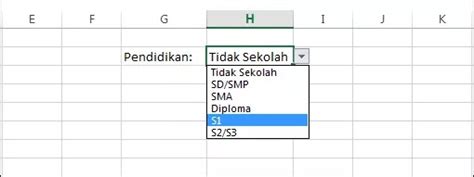 Cara Nak Buat Drop List Di Excel