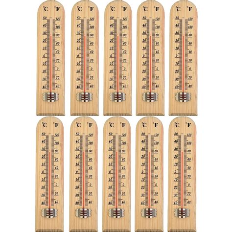 Nikjebdf X Holzthermometer Thermometer Analog Thermometer