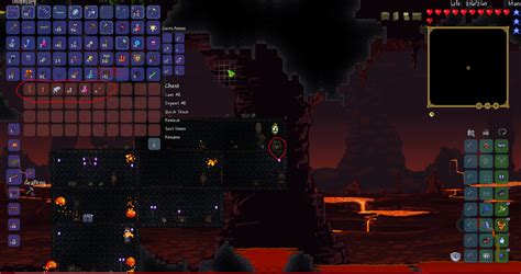 Loot from a Shadow chest in a regular chest : r/Terraria