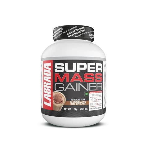 Labrada Super Mass Gainer 3kg High Calorie Protein Powder For Muscle Growth And Recovery 1246