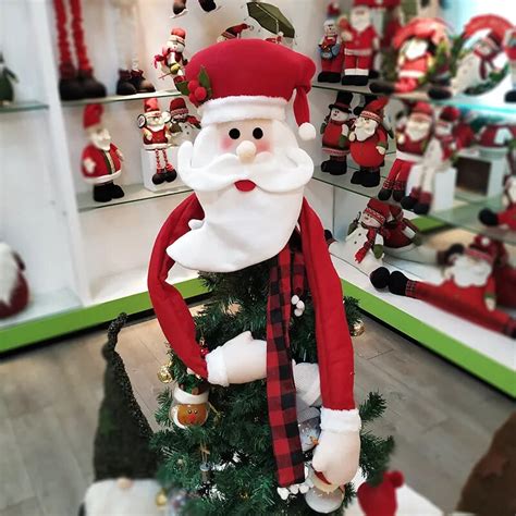 2019 Novas Decorações de Natal Topo Da Árvore Decoração Chapéu de Papai