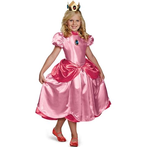 Robe De La Princesse Peach Deluxe Pour Enfant