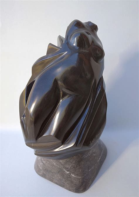 Lutfi Romhein Buste Emporté Sensual Black Marble Nude Female Bust Figurative Sculpture For