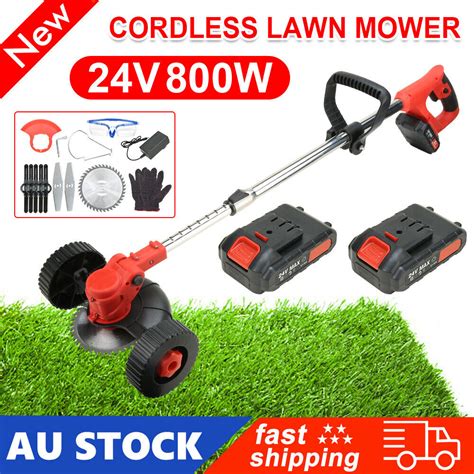 Whipper Snipper Mower Cordless Grass Trimmer Lawn Electric Strimmer 2 Battery Oz Ebay