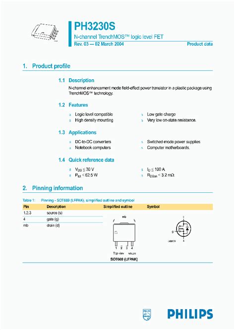 Ph3230s37671pdf Datasheet Download Ic On Line