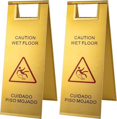 Amazon Industrial Warning Signs Bilingual Caution Wet Floor