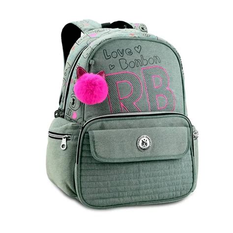 Mochila De Costas Para Notebook Rebecca Bonbon Jeans Escolar No Shoptime