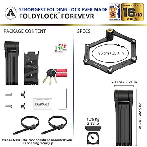 Foldylock Forever Folding Bike Lock Minds Eye Shop