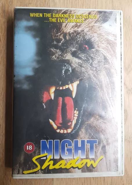 NIGHT SHADOW VHS Horror Big Box Ex Rental Video Nasty Tested 18 34 99