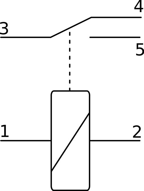 Astounding Clipart Electric Relay Symbol Circuit Relais Electrical