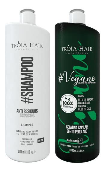 Kit Escova Organica Troia Hair Progressiva Produtos Cabelo Mercadolivre 📦