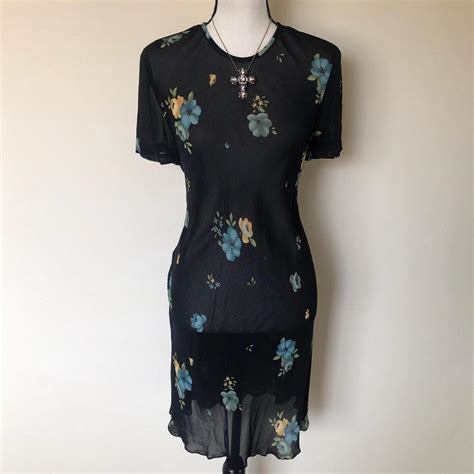 Vintage Whimsigoth Dress 90s Whimsigoth Sheer Depop