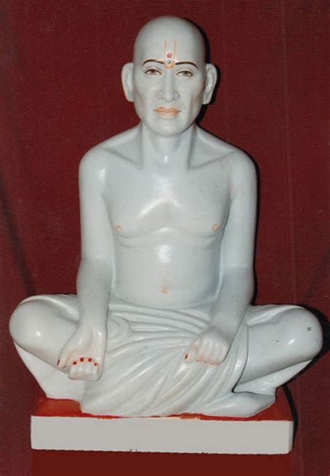 White Gajanan Maharaj Marble Portrait For Outdoor Size 12 72 Inch At