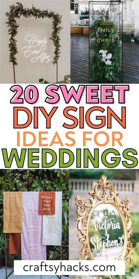 20 Creative Diy Wedding Sign Ideas Artofit