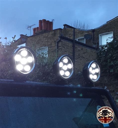 Land Rover Defender LED 60W 7 X 1 Driving Spot Light Black 7602B