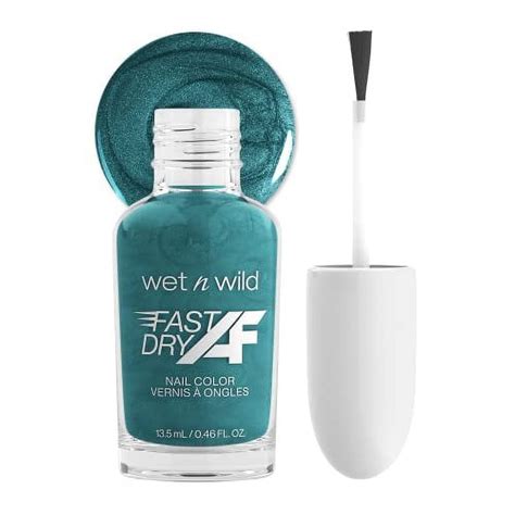 Wet N Wild Fast Dry Af Nail Polish Color Glitter Blue Mermaids Do