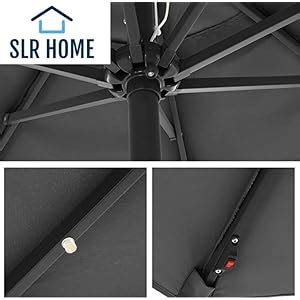 Slr Home Parasol Met Led Verlichting Op Zonne Energie Uv Bescherming