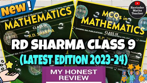 RD Sharma Class 9 New Edition Book 2023 2024 RD Sharma Class 9 RD