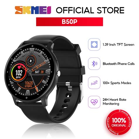 Skmei Smart Watch Bluetooth Phone Call Waterproof Fitness Tracker Full