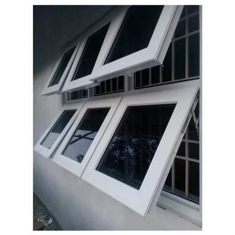 White Upvc Top Hung Window Glass Thickness Mm At Rs Square Feet