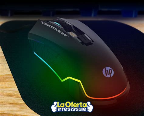 Mouse Hp Gaming G360 Iluminación Led Rgb 6400dpi 6 Botones Programables