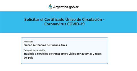 C Mo Tramitar El Certificado Nico De Circulaci N Coronavirus Covid