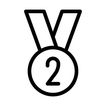 Second Place Medal Clipart Transparent