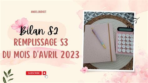 Enveloppes Budget Bilan S2 Remplissage S3 Du Mois D Avril YouTube