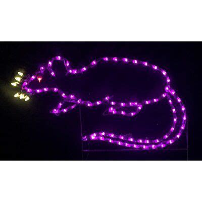 The Holiday Aisle LED Lit Halloween Rat String Lights Novelty String