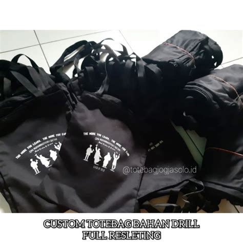 Jual TOTEBAG DRILL CUSTOM Indonesia Shopee Indonesia