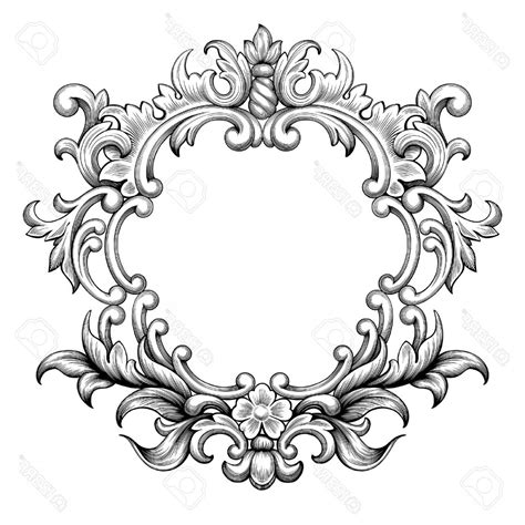 Floral Scroll Vector at Vectorified.com | Collection of Floral Scroll ...