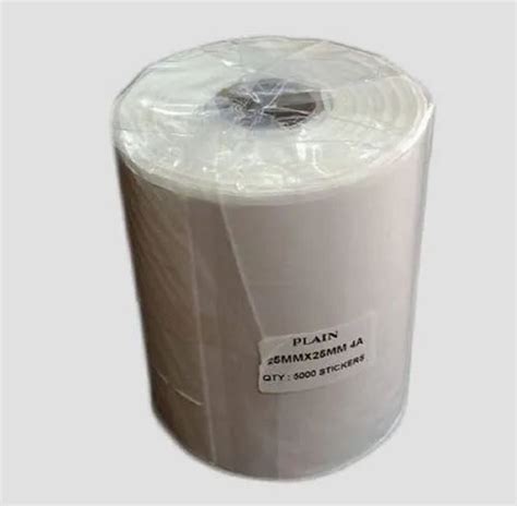 Paper Plain White Barcode Stickers, Packaging Type: Roll, Size: 25x25mm at Rs 205/roll in ...