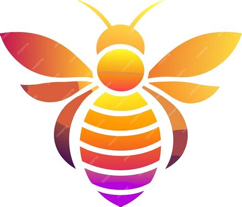 premium vector  bee logo   bee