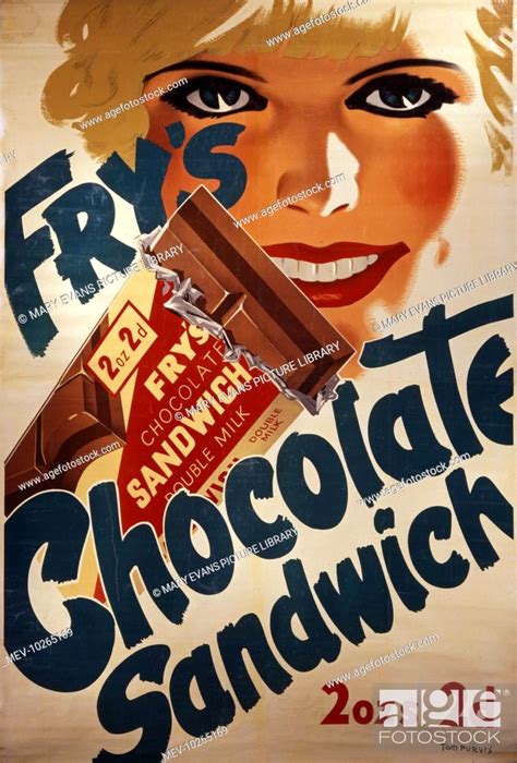 Fry's chocolate sandwich advert, Stock Photo, Picture And Rights ...